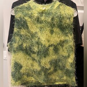 Vintage fuzzy sleeveless sweater